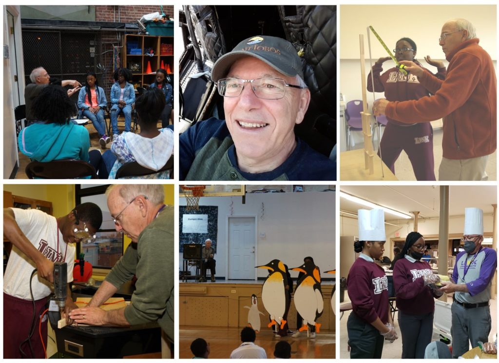 Photos of Jim Peck in elective classes